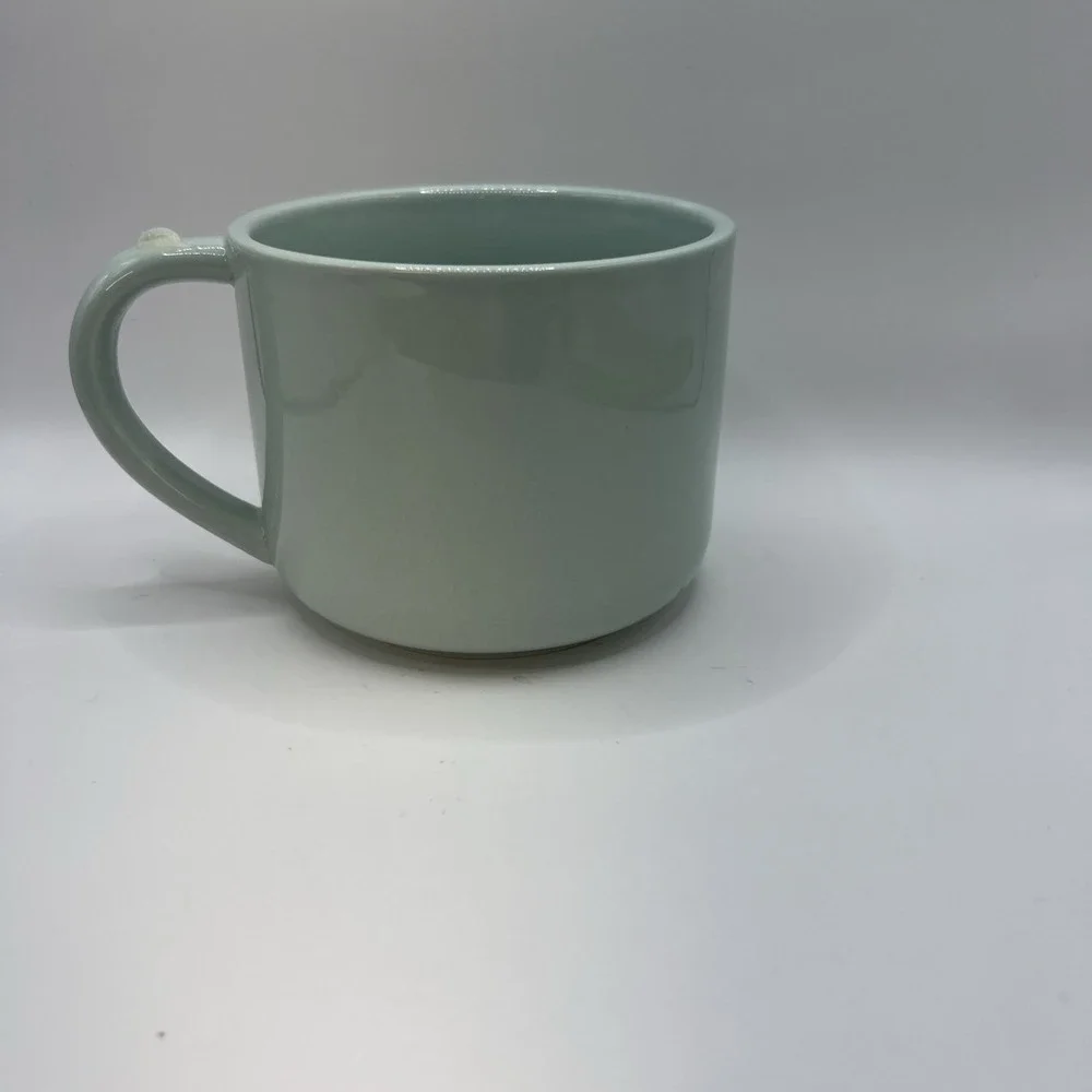 Harvest Green Studio Explore the World‎ Coffee Mug 18 Oz Light Green Stoneware - Picture 3 of 8